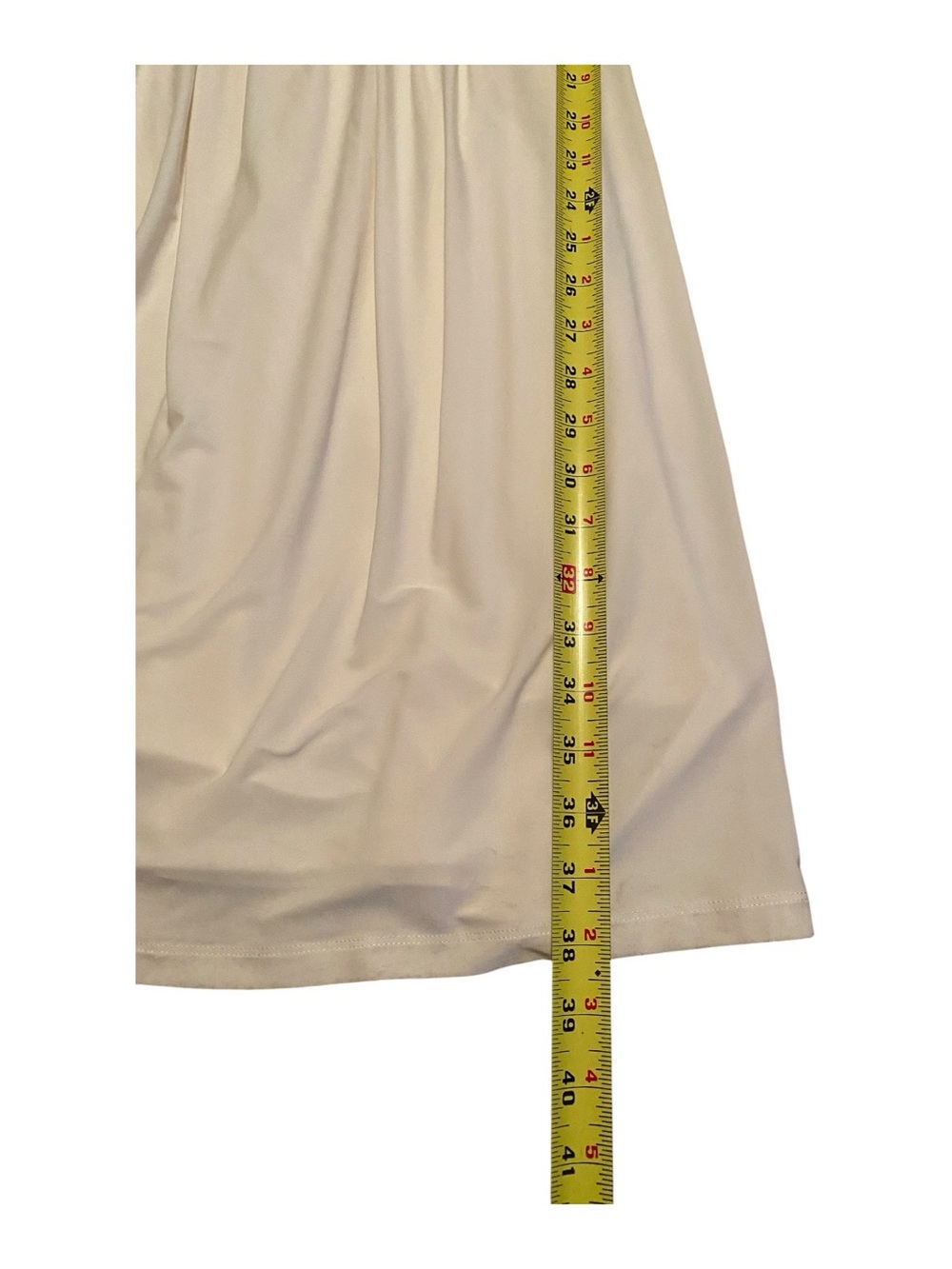 Max and Cleo One Shoulder Elegant Dress, Eggshell Color with Sequin, Size 6 - Picture 10 of 11